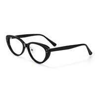 Montures de lunettes œil-de-chat vintage en acétate de haute qualité pour femmes GG6053F – Lunettes noires premium Danyang en gros
