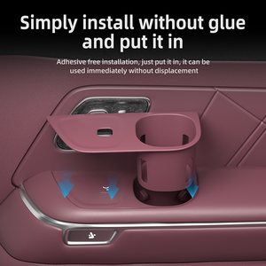 Porte-gobelet arrière 3 rangées, couleur d'origine de la voiture, en silicone, installation sans perçage pour NIO ES9 - Product Image 6