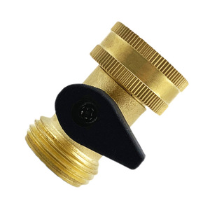 Brass 3/4 Inch Threaded Ball <b>Valve</b> With Switch For Garden Irrigation Connector - Product Image 5
