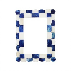 Wholesale 6 Inch <b>White</b> LED Wooden Photo <b>Frame</b> Engraving Blank Tabletop Wall Picture <b>Frame</b> For Home Decoration - Product Image 1