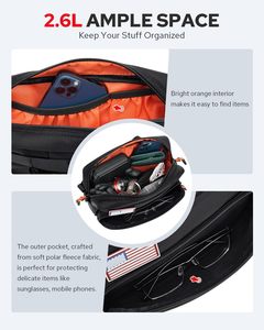 Sac à outils universel en Polyester imperméable et amélioré pour les motos Dirtbike Sportsters Pochette avant à la mode Rangement pour <span class=keywords><strong>guidon</strong></span> - Product Image 3