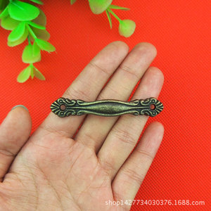 Antique Alloy Drawer Handle Bar Traditional Design Durable Furniture Hardware 84x15mm for Cabinet Drawer - Product Image 1