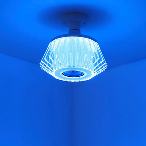 Cristal intelligent LED RGB E27 télécommande vacillante flamme ampoule haut-parleur musical commercial bar disco scène lumière en gros - Product Image 6