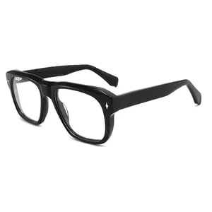 Vanlinker Montures optiques de luxe Monture de lunettes Hommes Lunettes optiques Acétate Fashion Gentleman Eyewear