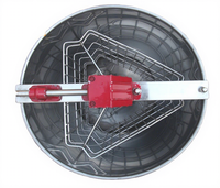 Neuer Standard Langstroth Bienenstockrahmen 3 Rahmen Manueller Honigextraktor Edelstahl Zhuoyu CE-zertifiziert ZY-HE003 1 Jahr Garantie