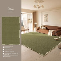 Luxus moderne Wohnzimmer Teppich schmutz abweisend pflegeleicht grün umwelt freundlich 10mm dicker Polyester großflächiger Teppich