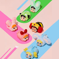 Authentique pour POPMART CRYBABY Powerpuff Girls Series Boîte Mystère Figurines d'Action au Design Aléatoire Jouet en Peluche Kawaii de Noël