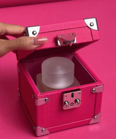 Boîte d'emballage rigide personnalisée avec logo Snap Lock pour parfum solide, coffret en cuir, flacon de parfum de luxe 10ml 30ml 50ml, étui d'échantillon