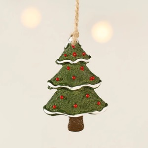 Suministros de Decoración Navideña, Adornos Pequeños de Resina con Forma de Alce, Caballo y Copo de Nieve para Árbol de Navidad - Product Image 3