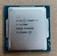 Processeur Intel Core I7-11700K d'occasion pour ordinateur de bureau, 8 cœurs, 16 threads, 3,6 GHz jusqu'à 5,0 GHz, débloqué, LGA1200