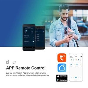 Module de commutation intelligent Tuya 4 canaux pour maison connectée, télécommande radio RF 433, compatible avec Alexa et Google Home - Product Image 2
