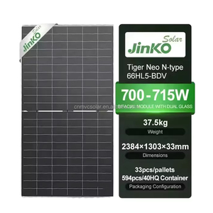Panel Solar Fotovoltaico Bifacial de Doble Vidrio Tipo N 66HL5-BDV 695W 700W 710W 715W 720W en Oferta - Product Image 3