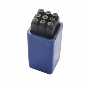 Jeu de poinçons numérotés en acier au carbone, 9 pièces, de 0 à 8, réversibles, 6 pour 9, outils manuels pour marquage métallique et fabrication de bijoux |   GS1415 - Product Image 1