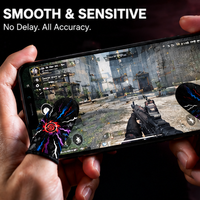 Manchettes de jeu en fibre d'argent : absorbantes et antidérapantes, conçues spécifiquement pour les jeux mobiles.