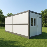 Maison modulaire pliable multi-usages, alimentée à l'énergie solaire, pour abri d'urgence et usage temporaire