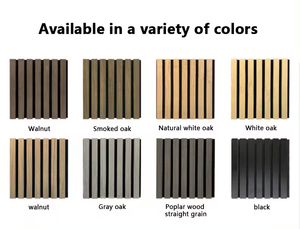 Panel Acústico de Chapa de Madera de Roble con Espuma y Diseño de Listones Anchos para Uso en Hoteles, Absorción de Sonido Óptima y Diseño de Modelo 3D - Product Image 4