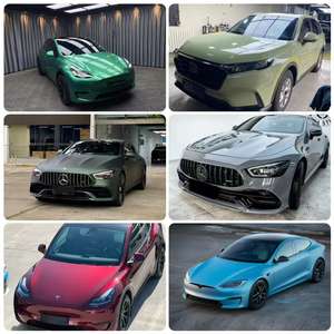 Blush Pink PET TPU Cast Auto-Guérison Voiture Wrap Vinyle 1.52x17M/5x60FT Perle Métal Satin Mat Métallique Autocollants De Voiture Auto Réparation - Product Image 6