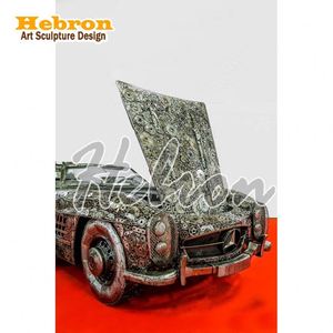 Porte en métal artisanal de style steampunk avec logo personnalisé, double ouverture, pour bar de luxe - Product Image 3