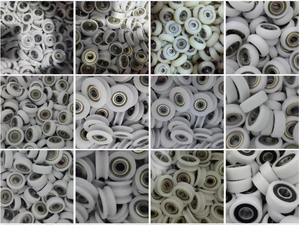 ล้อแบริ่งแบบแบนดอกยางขนาด22 ~ 50มม. สำหรับสายพานไกด์และเครื่องจักรขนาดเล็ก - Product Image 4