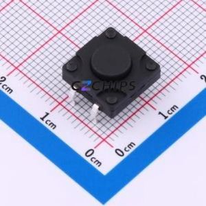 TSW12161-050B511BA Tactile Switch Through hole-4P,11.7x11.5mm Switch Single Pole Single Throw Round Button 2.8N 11.7mm - Product Image 1