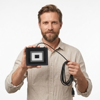 Mini-scanner de codes-barres filaire intégré, lecteur de codes QR USB 1D 2D avec capteur CMOS, 300 lectures/secondes, module léger