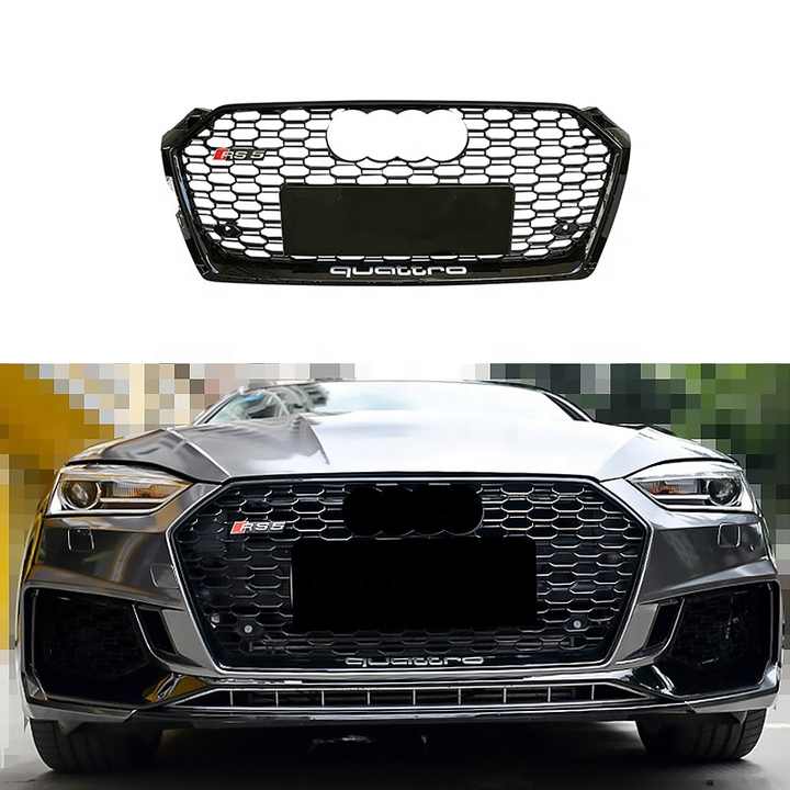 Insertos Decorativos Para Parrilla Delantera Audi A4 B9 2017-2020 - Estilo Deportivo, Protegen Del Polvo Y Agua