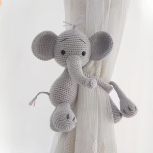 Dệt Kim Deer Rèm Tieback Tùy Chỉnh Dệt Kim Voi Đồ Chơi Nhồi Bông Handmade Thú Nhồi Bông - Product Image 5