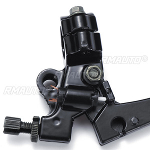 2 leviers de frein et d'embrayage en aluminium pour moto, noirs, compatibles avec Honda CG 125, leviers de frein et d'embrayage en alliage pour moto, câble de frein avant - Product Image 3