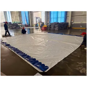 Venta de fábrica Lona recubierta de PVC Impermeable 650g 750G Gran fiesta Carpa Cubierta superior