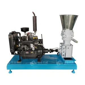 China Leading manufacturer Biomass pellet machine sawdust straw fuel wood Flat Die Granulator