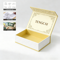 Boîte cadeau magnétique en carton recyclable de luxe écologique, vente en gros, échantillon gratuit, logo personnalisé