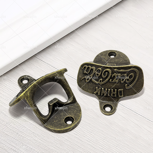 Abridor de Botellas de Pared de Aleación de Zinc con Texto Personalizado XIAOFEI para Amantes de la Cerveza y las Bebidas - Product Image 4