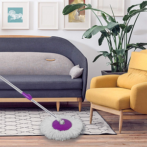ชุดถูพื้นหัวกลมพร้อมด้ามจับยืดหดได้ ถังปั่นม็อบ ถังน้ำสำหรับทำความสะอาดพื้นบ้าน ถูพื้นบิดน้ำได้ สำหรับใช้ในบ้าน - Product Image 5