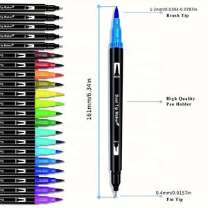 In Stock 12/24/36/48/60/72/100/120 colori Set disegno lettere calligrafia Fineliner doppia punta acquerello pennarello pennarello Art - Product Image 4