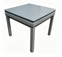 Table de jeu de Mahjong à roulettes pour usage domestique, avec mélangeur automatique et structure stable, idéale pour le divertissement familial