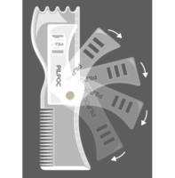 Nouveau Style Toilettage Façonnage Styling Outil Barbe Modèle Forme Pochoir Kit Réglable Shaper, Rasoirs, Barber Crayon pour Line up