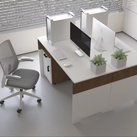 Bureau d'étude moderne de luxe modulaire pour étudiants Bureau d'ordinateur en bois durable pour la maison et le bureau avec assemblage facile