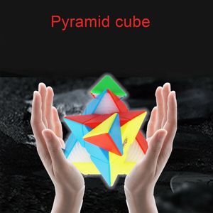 3x3x3 <strong>Pyramid</strong> Speed <strong>Cube</strong> Speed Magnetic <strong>Pyramid</strong> Puzzle Stickerless Triangle <strong>Pyramid</strong> Magic Triangle Puzzle <strong>Cube</strong> for Kids - Product Image 3