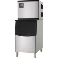 Machine à glaçons commerciale avec bac de stockage de glace, type split, machine à glaçons en cubes pour hôtel, restaurant, magasin de boissons