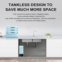 Système de purification d'eau par osmose inverse IMRITA pour usage domestique sous évier, 800 GPD, 4 étapes, sans réservoir