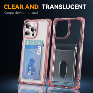 Étui de téléphone portefeuille <span class=keywords><strong>avec</strong></span> fente pour carte <span class=keywords><strong>transparente</strong></span>, <span class=keywords><strong>coque</strong></span> antichoc pour <span class=keywords><strong>iPhone</strong></span> 15 Pro 14 Plus 13 12 Mini <span class=keywords><strong>11</strong></span> Pro Max 16 E 17Air 8 XR XS - Product Image 5
