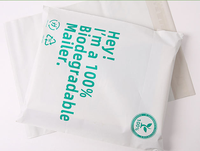 Emballage en plastique biodégradable, sac en papier compostable écologique, pochette bio-zippée pour envoi postal