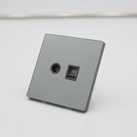 Prise murale industrielle BENDI C59 en verre trempé IP22 pour utilisation combinée TV et ordinateur dans les projets de construction à l'étranger
