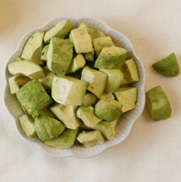 Gefreeze-droogde avocado stukjes, Gefreeze-droogde avocado, Gezonde snack, Voedingsupplement, Licht maaltijdcomplement