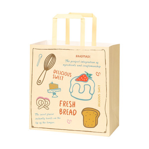 Sacs en papier à fond plat en gros, sacs de courses en kraft personnalisés imprimés avec poignée en corde de coton, <span class=keywords><strong>emballage</strong></span> de détail - Product Image 5