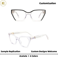 Personnalisation, nouveau design tendance, lunettes en acétate, monture optique haut de gamme, lunettes légères pour un usage quotidien, OEM/ODM