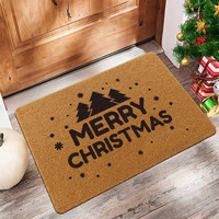 Tapis de porte imprimé personnalisé Tapis d'entrée de bienvenue à l'endos en PVC plaine fibre de coco artificielle tapis de bienvenue personnalisé coco