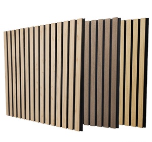 Pannello <span class=keywords><strong>di</strong></span> parete fonoassorbente in <span class=keywords><strong>legno</strong></span> <span class=keywords><strong>con</strong></span> <span class=keywords><strong>pannelli</strong></span> acustici in fibra <span class=keywords><strong>di</strong></span> poliestere Akustikpaneele - Product Image 3