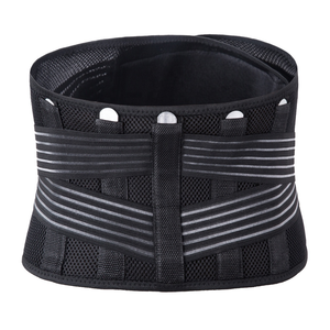 Sabuk Lumbar peramping pinggang, penopang pinggang, sabuk Lumbar kerja dengan penahan punggung bawah nilon untuk pria dan wanita - Product Image 4