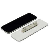 Badges/Plaques Nominatives Vierges Personnalisables Blanches 1" X 3" Coins Arrondis Imperméables pour Sublimation Avec Épingle Cadeaux d'Affaires Promotionnels